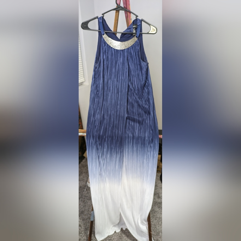 Blue and Silver Dress